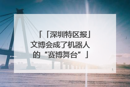 「深圳特区报」文博会成了机器人的“赛博舞台”