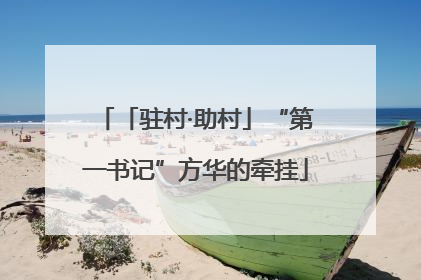 「驻村·助村」“第一书记”方华的牵挂