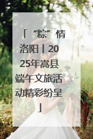 “粽”情洛阳丨2025年嵩县端午文旅活动精彩纷呈