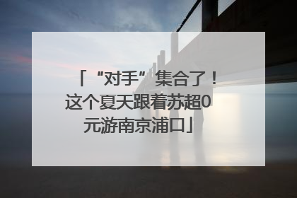 “对手”集合了！这个夏天跟着苏超0元游南京浦口