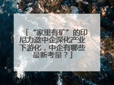 “家里有矿”的印尼力邀中企深化产业下游化，中企有哪些最新考量？