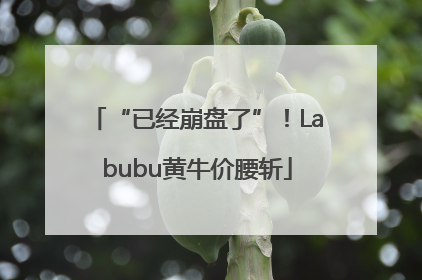 “已经崩盘了”！Labubu黄牛价腰斩