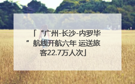 “广州-长沙-内罗毕”航线开航六年 运送旅客22.7万人次
