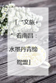 “文旅+”看南昌：水墨丹青缔鸳盟