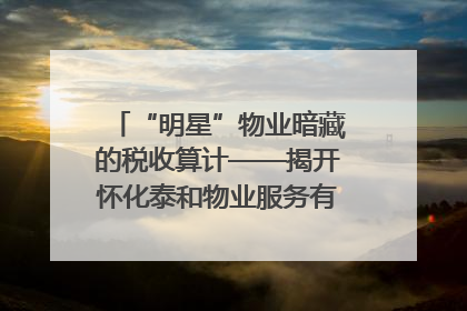 “明星”物业暗藏的税收算计——揭开怀化泰和物业服务有限公司隐匿未开票收入偷税真相