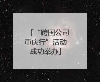 “跨国公司重庆行”活动成功举办