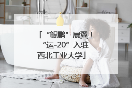 “鲲鹏”展翼！“运-20”入驻西北工业大学