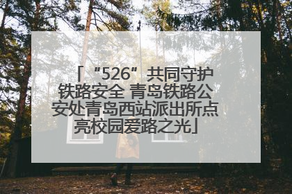 “526”共同守护铁路安全 青岛铁路公安处青岛西站派出所点亮校园爱路之光