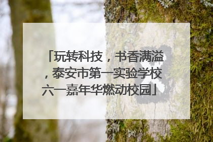 玩转科技，书香满溢，泰安市第一实验学校六一嘉年华燃动校园
