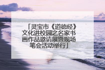 灵宝市《道德经》文化进校园之名家书画作品邀请展暨现场笔会活动举行