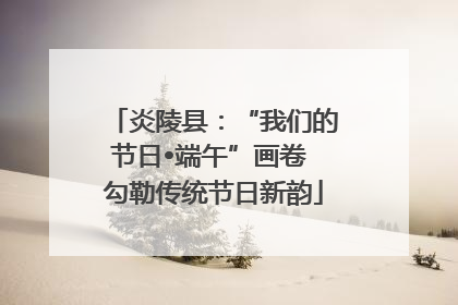 炎陵县：“我们的节日•端午”画卷 勾勒传统节日新韵