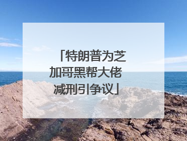 特朗普为芝加哥黑帮大佬减刑引争议