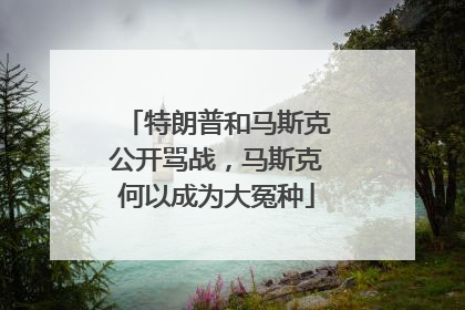 特朗普和马斯克公开骂战，马斯克何以成为大冤种