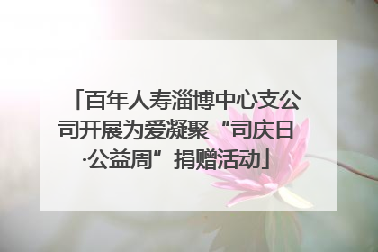 百年人寿淄博中心支公司开展为爱凝聚“司庆日·公益周”捐赠活动