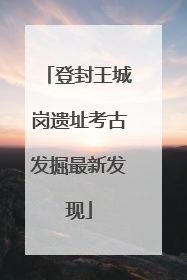 登封王城岗遗址考古发掘最新发现
