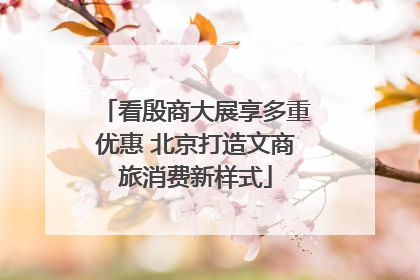 看殷商大展享多重优惠 北京打造文商旅消费新样式