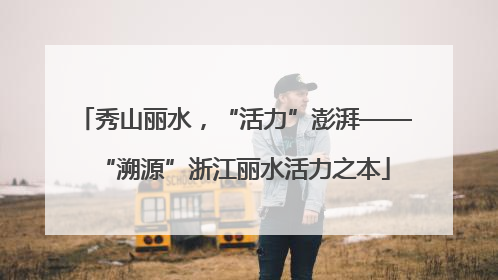 秀山丽水，“活力”澎湃——“溯源”浙江丽水活力之本