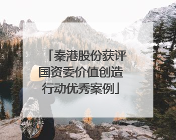 秦港股份获评国资委价值创造行动优秀案例
