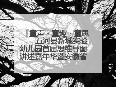童声・童趣・童思——五河县新城实验幼儿园首届思维导图讲述嘉年华暨安徽省学前教育教研基地园项目阶段性成果展示活动