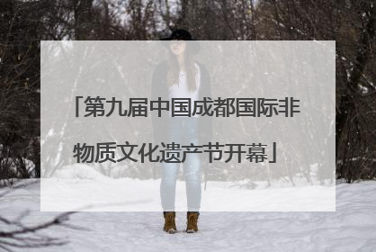 第九届中国成都国际非物质文化遗产节开幕