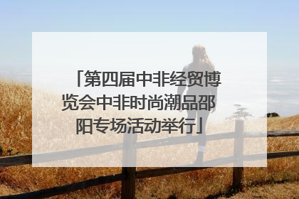 第四届中非经贸博览会中非时尚潮品邵阳专场活动举行