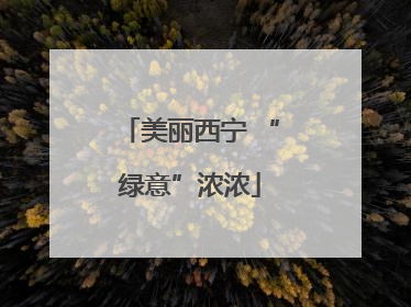 美丽西宁 “绿意”浓浓