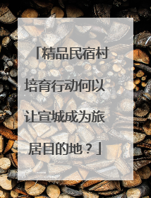 精品民宿村培育行动何以让宣城成为旅居目的地？