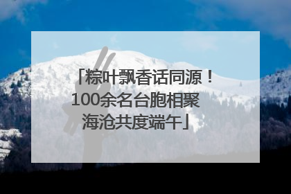 粽叶飘香话同源！100余名台胞相聚海沧共度端午