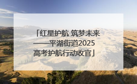 红星护航 筑梦未来——平湖街道2025高考护航行动收官