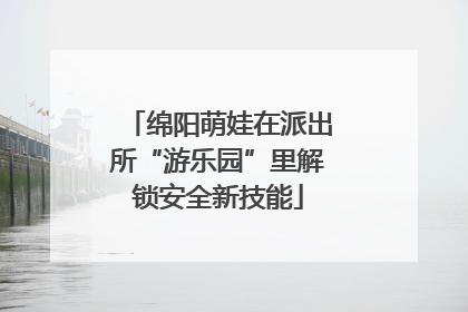 绵阳萌娃在派出所“游乐园”里解锁安全新技能