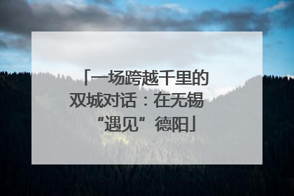 一场跨越千里的双城对话：在无锡“遇见”德阳