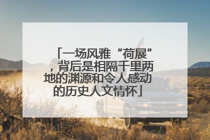 一场风雅“荷展”，背后是相隔千里两地的渊源和令人感动的历史人文情怀