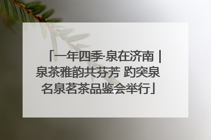 一年四季·泉在济南｜泉茶雅韵共芬芳 趵突泉名泉茗茶品鉴会举行