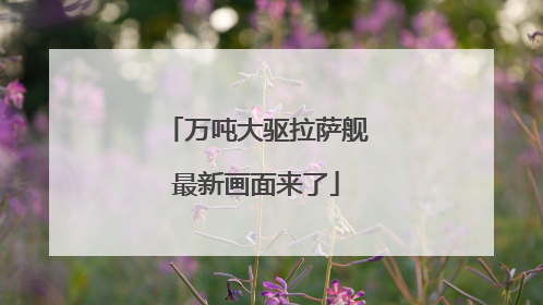 万吨大驱拉萨舰最新画面来了