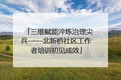 三维赋能淬炼治理尖兵——北新桥社区工作者培训初见成效