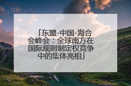 东盟-中国-海合会峰会：全球南方在国际规则制定权竞争中的集体亮相