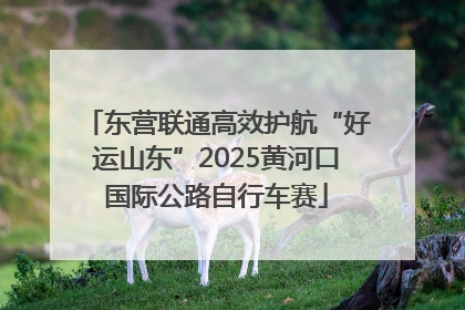 东营联通高效护航“好运山东”2025黄河口国际公路自行车赛