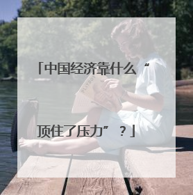 中国经济靠什么“顶住了压力”？