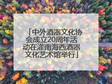 中外酒器文化协会成立20周年活动在灌南海西酒器文化艺术馆举行