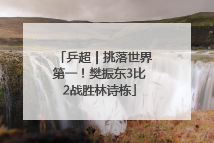 乒超｜挑落世界第一！樊振东3比2战胜林诗栋