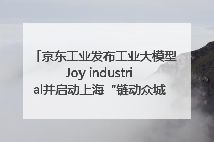 京东工业发布工业大模型Joy industrial并启动上海“链动众城 万亿降本”计划