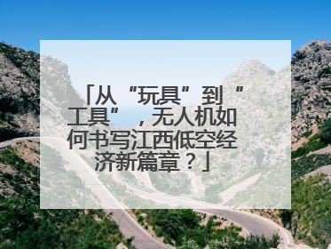 从“玩具”到“工具”，无人机如何书写江西低空经济新篇章？