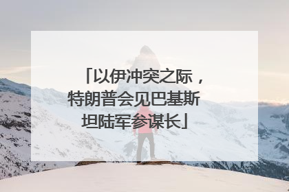 以伊冲突之际，特朗普会见巴基斯坦陆军参谋长