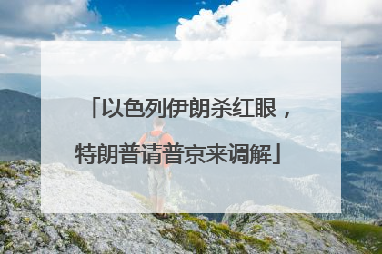 以色列伊朗杀红眼，特朗普请普京来调解