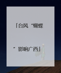 台风“蝴蝶”影响广西