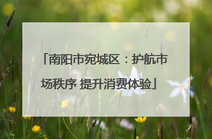 南阳市宛城区：护航市场秩序 提升消费体验