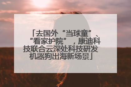 去国外“当球童”、“看家护院”，康迪科技联合云深处科技研发机器狗出海新场景
