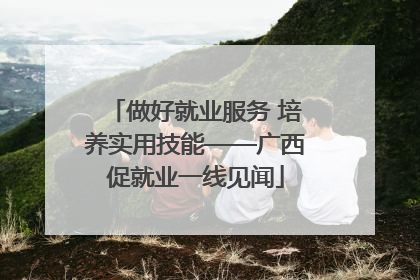 做好就业服务 培养实用技能——广西促就业一线见闻