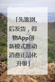 先鉴别、后发货，得物App创新模式推动消费正品化升级