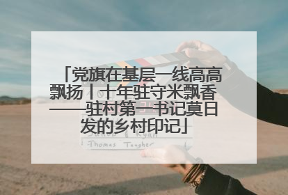 党旗在基层一线高高飘扬丨十年驻守米飘香——驻村第一书记莫日发的乡村印记